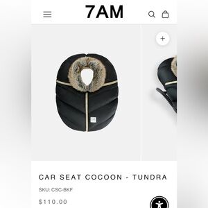 7 AM Enfant Car seat Cocoon Tundra